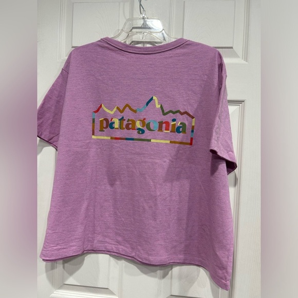 Patagonia Women's M Medium Unity Fitz Easy-Cut Responsibili-Tee T-Shirt Pink NWT - Picture 3 of 10